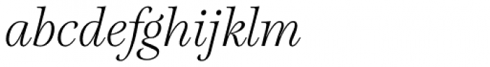 Lavigne Display Light Italic Font LOWERCASE