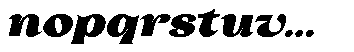 Laviossa Nova Black Italic Font LOWERCASE
