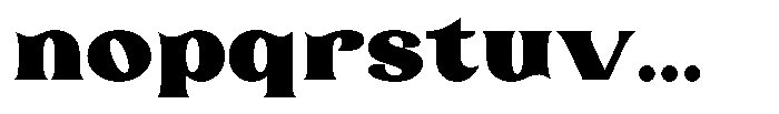 Laviossa Nova Black Font LOWERCASE