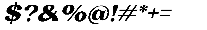 Laviossa Nova Bold Italic Font OTHER CHARS