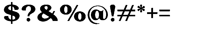 Laviossa Nova Bold Font OTHER CHARS