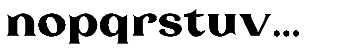 Laviossa Nova Bold Font LOWERCASE