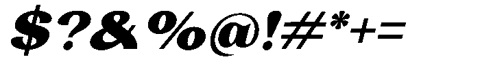Laviossa Nova Extra Bold Italic Font OTHER CHARS