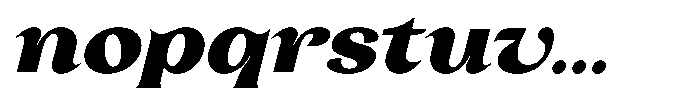 Laviossa Nova Extra Bold Italic Font LOWERCASE