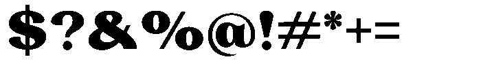 Laviossa Nova Extra Bold Font OTHER CHARS