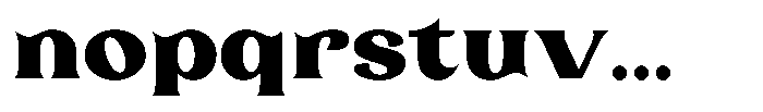 Laviossa Nova Extra Bold Font LOWERCASE