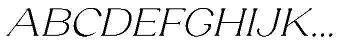 Laviossa Nova Extra Light Italic Font UPPERCASE