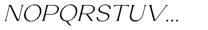 Laviossa Nova Extra Light Italic Font UPPERCASE