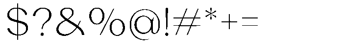 Laviossa Nova Extra Light Font OTHER CHARS