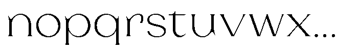 Laviossa Nova Extra Light Font LOWERCASE