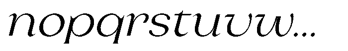 Laviossa Nova Light Italic Font LOWERCASE