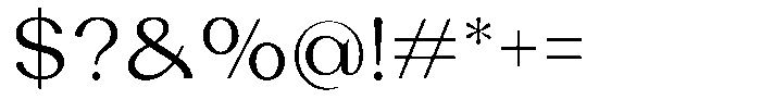 Laviossa Nova Light Font OTHER CHARS