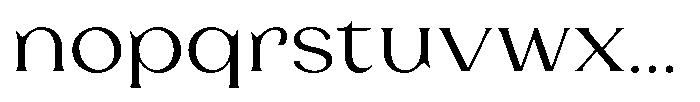 Laviossa Nova Light Font LOWERCASE
