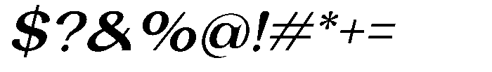 Laviossa Nova Medium Italic Font OTHER CHARS