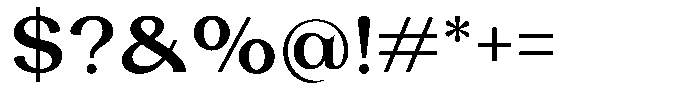 Laviossa Nova Medium Font OTHER CHARS