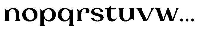 Laviossa Nova Medium Font LOWERCASE