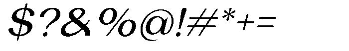 Laviossa Nova Regular Italic Font OTHER CHARS