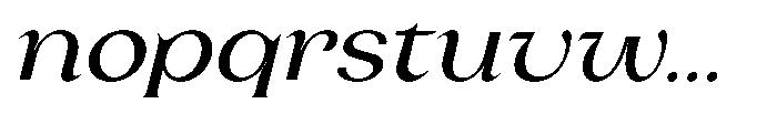 Laviossa Nova Regular Italic Font LOWERCASE