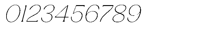 Laviossa Nova Thin Italic Font OTHER CHARS