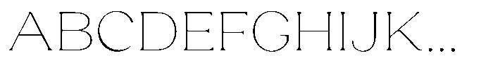 Laviossa Nova Thin Font UPPERCASE