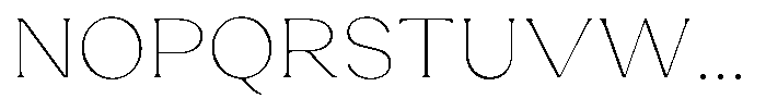 Laviossa Nova Thin Font UPPERCASE