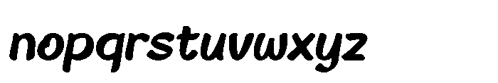 Lawuh Gorie Slant Font LOWERCASE