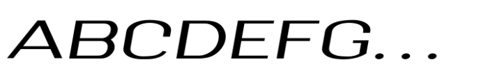 LayarBahtera Beyond Extended Regular Italic Font UPPERCASE