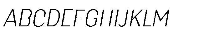 LayarBahtera Beyond Layar Bahtera Beyond Condensed Light Italic Font UPPERCASE