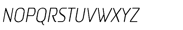 LayarBahtera Beyond Layar Bahtera Beyond XC Light Italic Font UPPERCASE