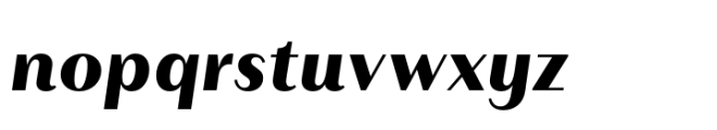 Layfort Extrabold Italic Font LOWERCASE