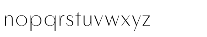 Layfort Extralight Font LOWERCASE