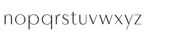 Layfort Plain Extralight Font LOWERCASE