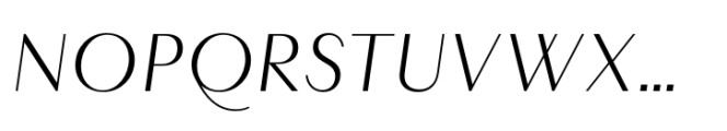 Layfort Plain Light Italic Font UPPERCASE