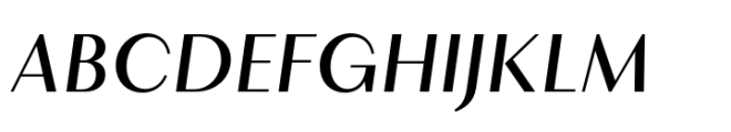 Layfort Plain Medium Italic Font UPPERCASE
