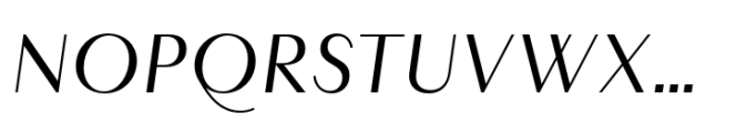 Layfort Plain Regular Italic Font UPPERCASE