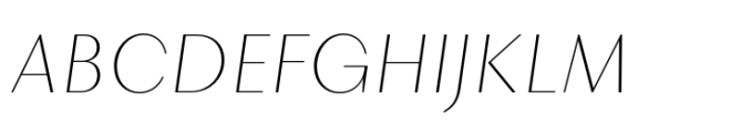 Layfort Plain Thin Italic Font UPPERCASE