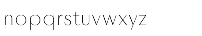 Layfort Plain Thin Font LOWERCASE