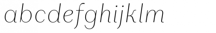 Layfort Thin Italic Font LOWERCASE