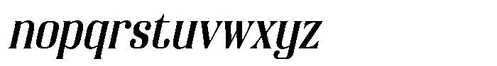 Lazelle Italic Font LOWERCASE