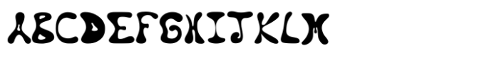 Lazy Lava Lamp Font UPPERCASE