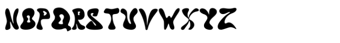 Lazy Lava Lamp Font UPPERCASE