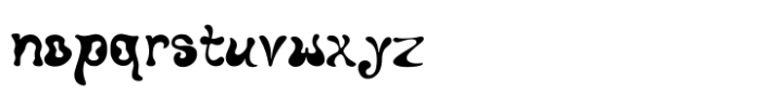 Lazy Lava Lamp Font LOWERCASE