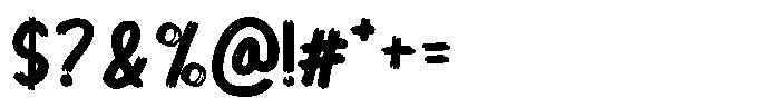 Lazy Moves Font OTHER CHARS