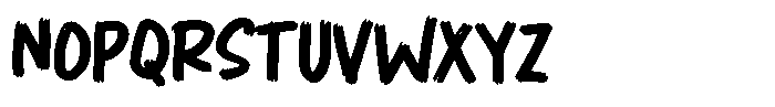 Lazy Moves Font UPPERCASE