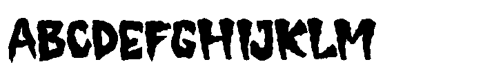 Lazy Mummy Regular Font UPPERCASE