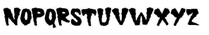 Lazy Mummy Regular Font LOWERCASE