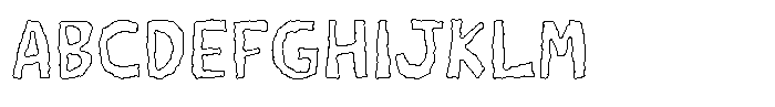 Lazy Paper Cut Lazy Busy Cut Outline Font UPPERCASE