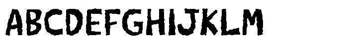 Lazy Paper Cut Lazy Busy Cut Regular Font UPPERCASE
