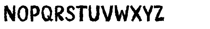 Lazy Paper Cut Lazy Busy Cut Regular Font UPPERCASE