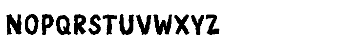 Lazy Paper Cut Lazy Busy Cut Regular Font LOWERCASE